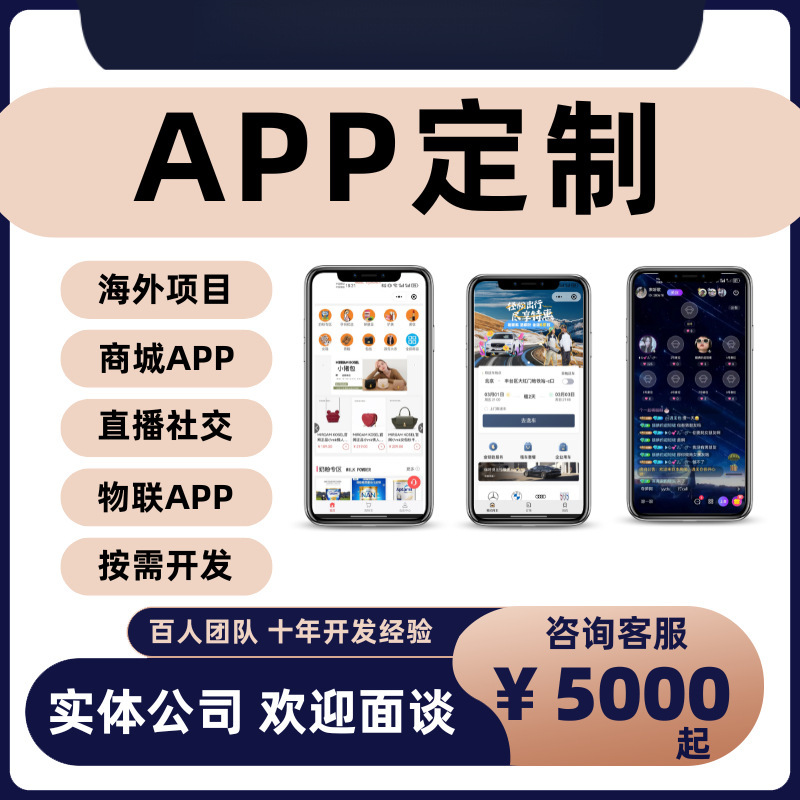 APP开发小程序软件开发物联网商城医疗教育交友自助系统开发